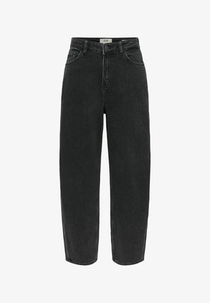 JDY, BALLOON FIT JEANS JDYSUSIE MID WAIST WIDE LEG FIT JEANS - Széles szárú - black denim
