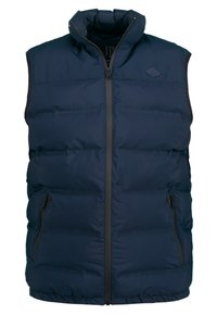 JP1880 KRAGEN ZIPPER TASCHEN - Weste - dark blue