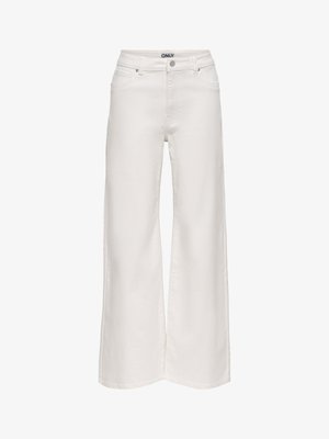 ONLY, Wide-fit ONLMADISON-SILLE High waist Wide Leg Fit - Flared Jeans - bright white