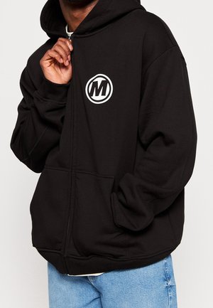 Sweater met rits - black