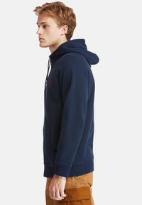 Timberland BRUSHED BACK FULL - Felpa con zip - dark sapphire