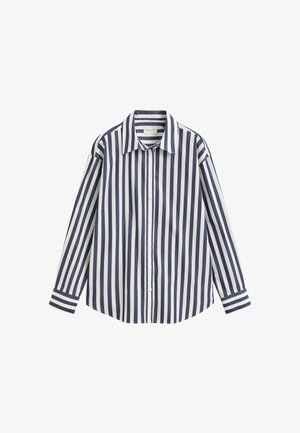 GANT, REL STRIPED CLASSIC POPLIN SHIRT - Hemdbluse - classic blue
