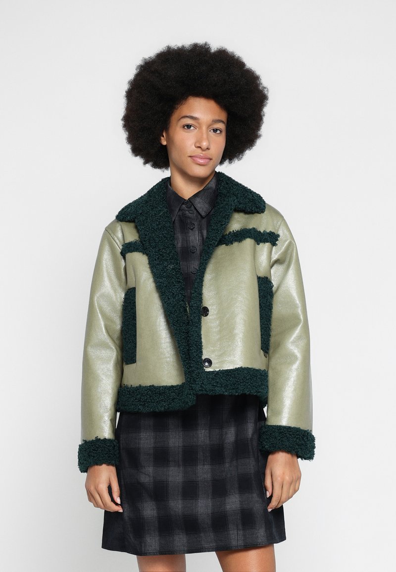 Scotch & Soda Imitatieleren jas meerkleurig