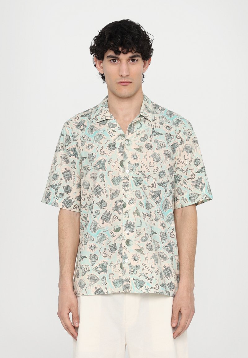 Paul Smith - REGULAR FIT SHIRT - Vapaa-ajan kauluspaita - green, Suurenna