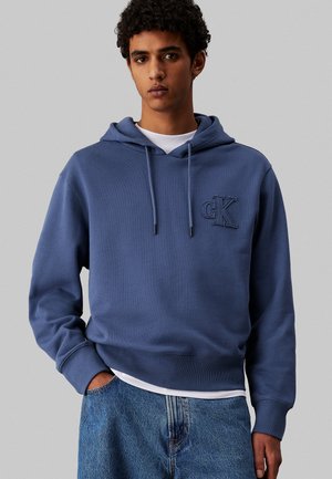 LOGO APPLIQUÉ - Hoodie - vintage indigo