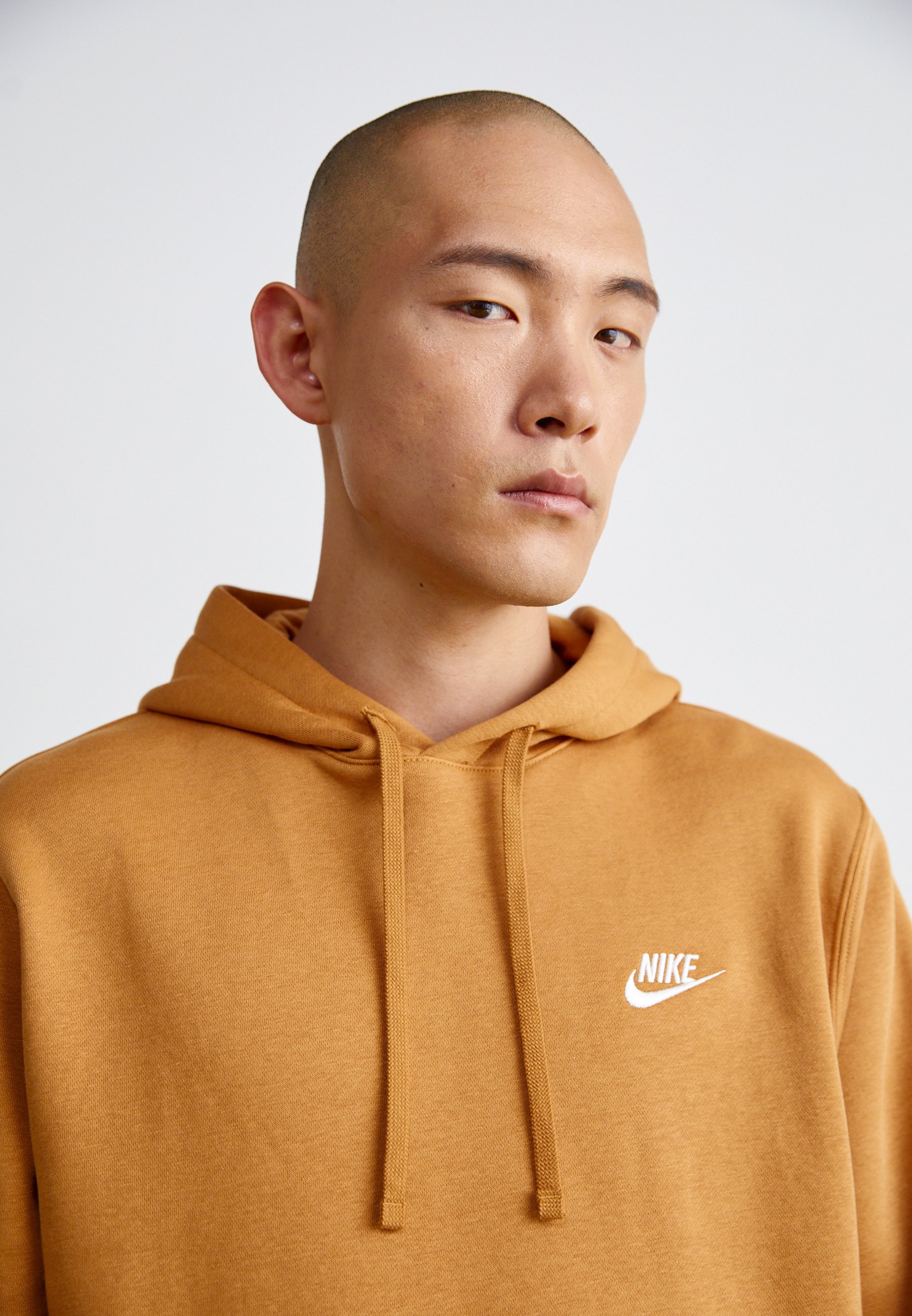 nike fleece hoodie tan