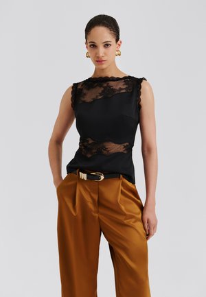 DESIRE TRIMMED CUT OUT - Μπλούζα - black
