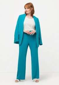 Ulla Popken WEITES GERADES ELASTIKBUND - Kalhoty - light blue