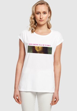 APOH - DA VINCI SMILE MONA - T-Shirt print - white