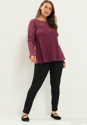 Yours Clothing, PLUS SIZE LONG SLEEVE TOPS - Blouse - red