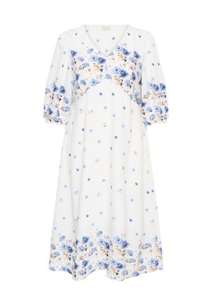 Kaffe Curve, KCROSA MIDI DRESS - Denné šaty - blue tones border flower