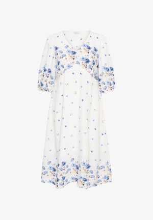 Kaffe Curve, KCROSA MIDI DRESS - Nappali ruha - blue tones border flower
