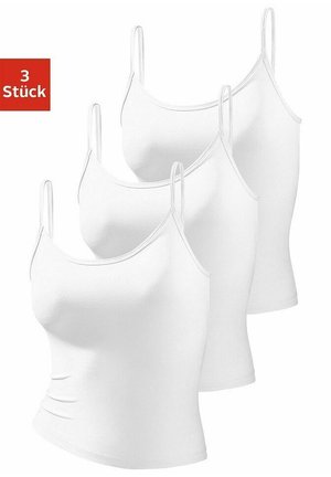 LASCANA 3 PACK - Undershirt - weiß