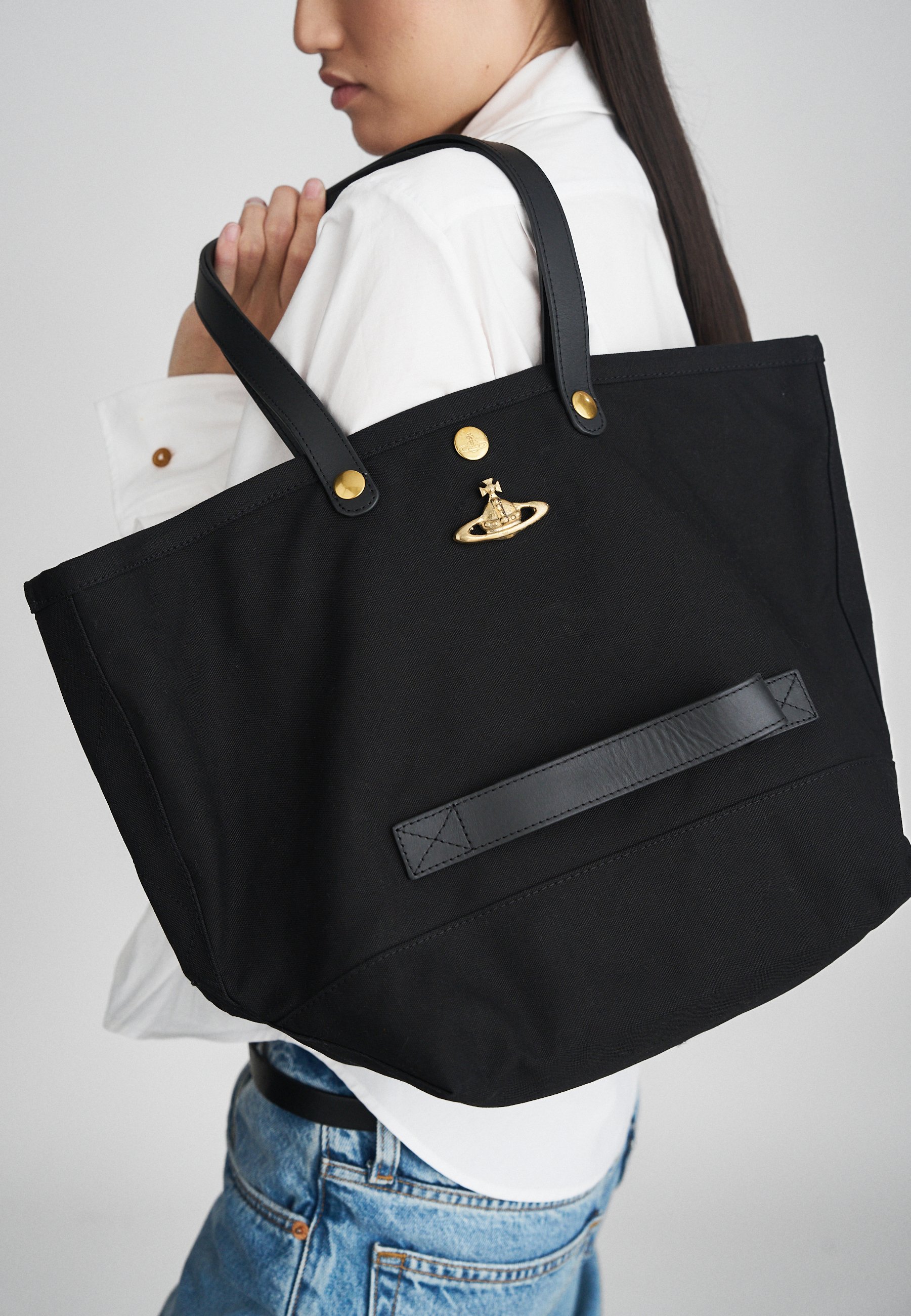 Vivienne Westwood UTILITY SMALL - Tote bag - black - Zalando