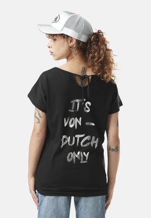 PRINT DOS ONLY - T-shirt imprimé - noir