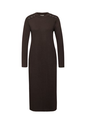 STRUKTUR - Strickkleid - braun