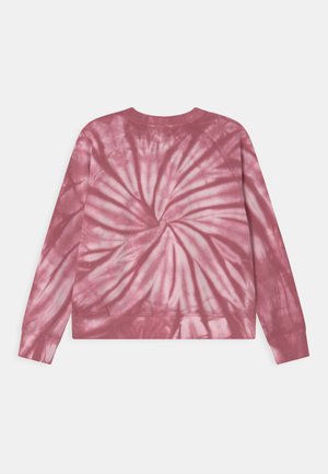 TIE DYE CREW NECK JUMPER - Felpa - very berry