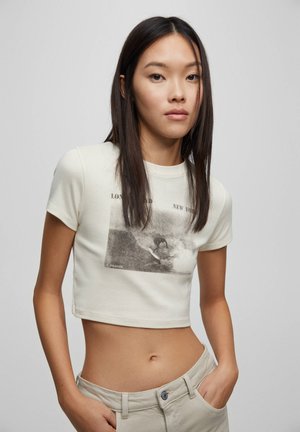 SHORT SLEEVE PUNK - Triko s potiskem - offwhite