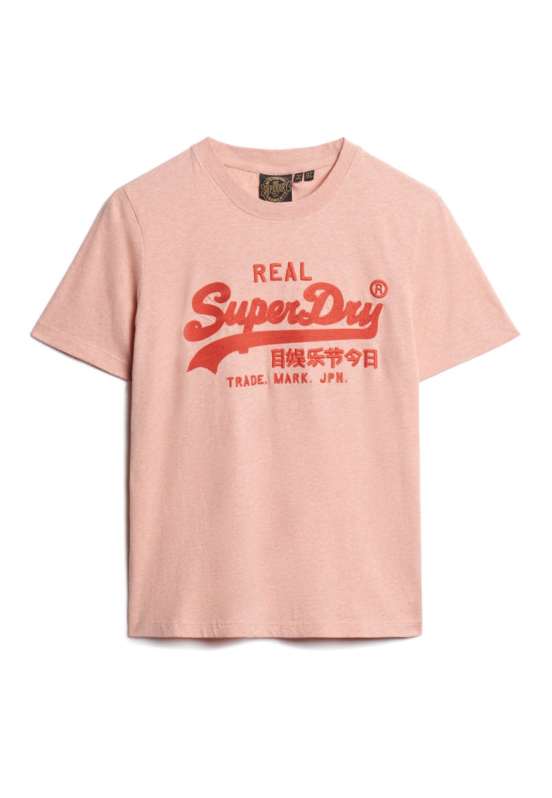Superdry & Co T-shirt print donkerroze