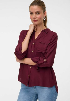 Vero Moda, VMBUMPY L/S SHIRT NEW WVN NOOS - Chemisier - windsor wine