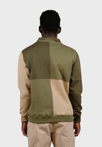Trendsplant COLOR BLOCK  - Sweatjacke - khaki