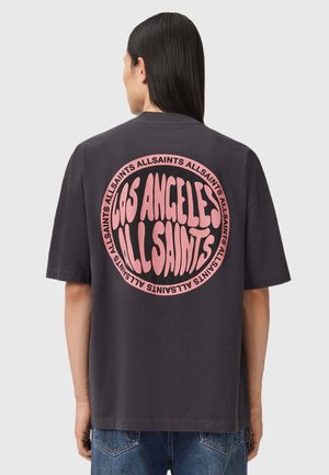 LOS ANGELES SS CREW. - T-shirt med print - washed black