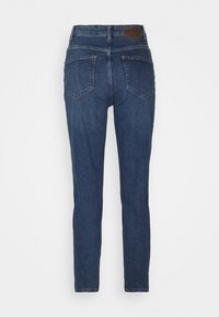Pieces Petite Džíny Straight Fit - dark-blue denim