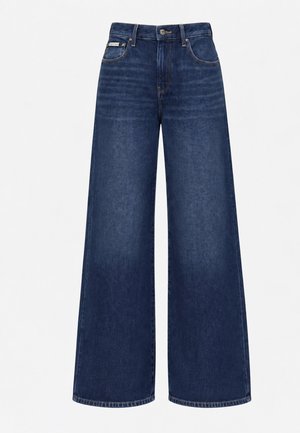 Calvin Klein Jeans, FADED RELAXED WIDE LEG JEANS - Дънки с широк крачол - merlot blue