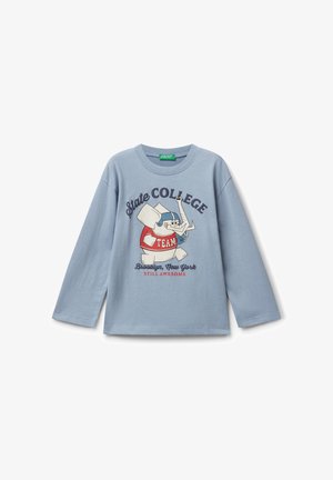 Light blue long-sleeve shirt with cartoon elephant wearing a football helmet and "State College Team Brooklyn, New York Still Awesome" text.