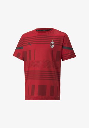 T-shirt con stampa - tango red