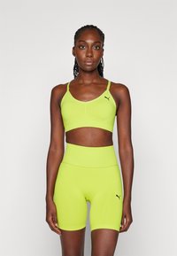 Puma - MOVE SHAPELUXE SEAMLESS BRA - Sport-BH med lätt stöd - lime pow Miniatyrbild 1