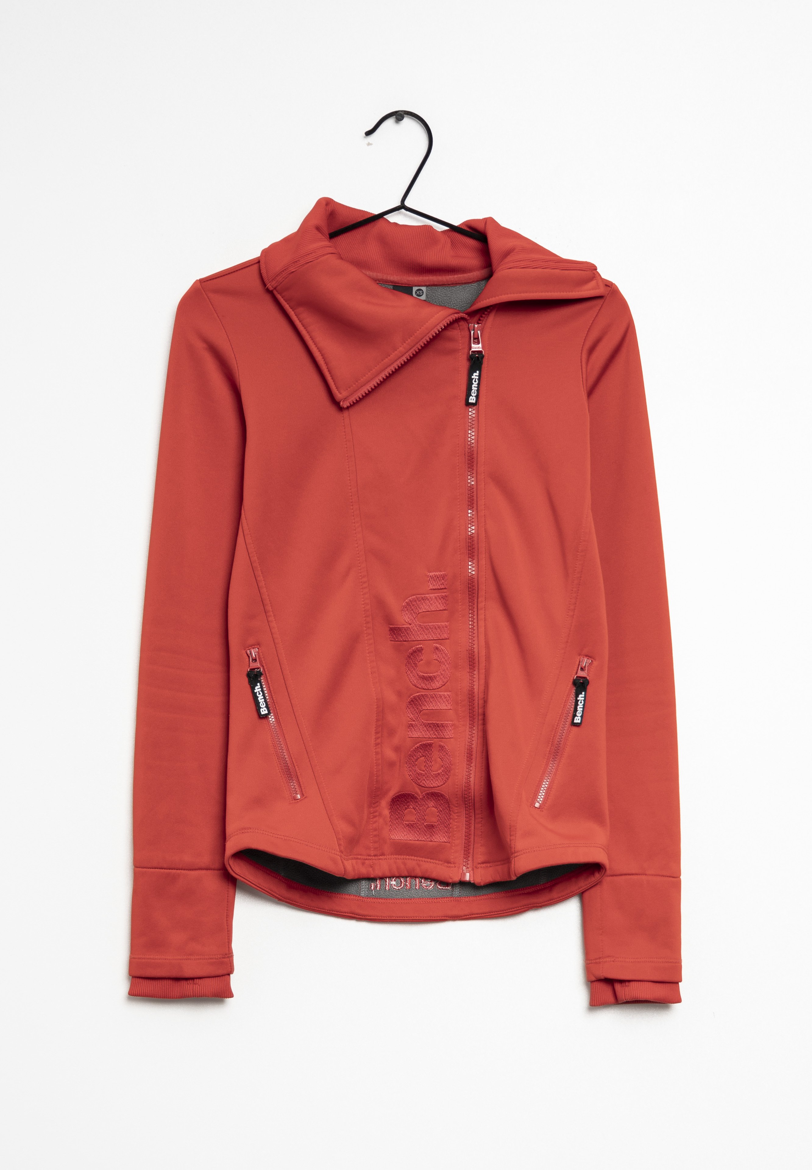 Bench Sweater met rits - red/rood - (Pre-owned) - Zalando.nl