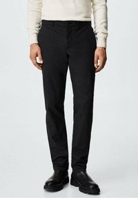 Mango Kalhoty - mottled dark grey