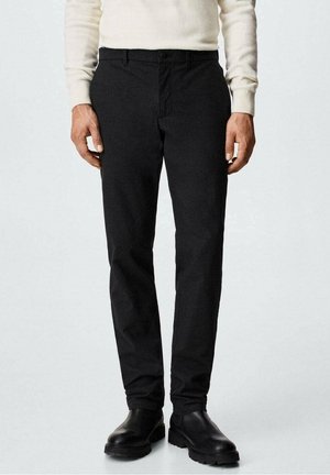Stoffhose - mottled dark grey