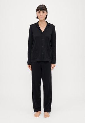 NOTCH COLLAR PAJAMA - Pidžaamad - black