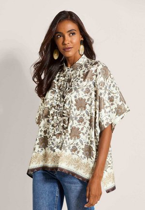 Overhemdblouse - off-white   brown   multicolour