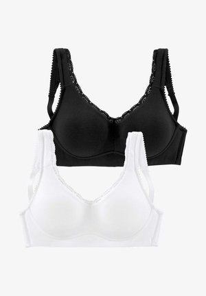 LASCANA 2 PACK - Bustier - schwarz weiß