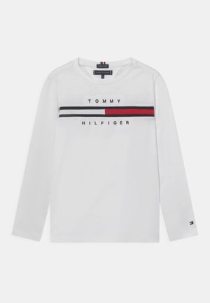 FLAG INSERT TEE - Longsleeve - white
