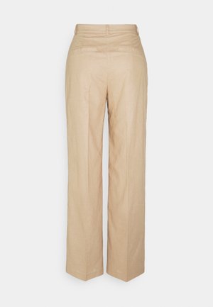 LOOSE FIT SUIT PANTS - Kalhoty - beige