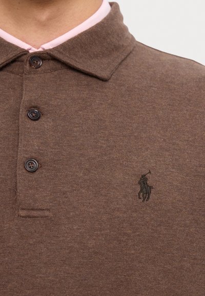 Polo Ralph Lauren LUXURY JERSEY POLO SHIRT - Pitkähihainen paita - nutmeg brown