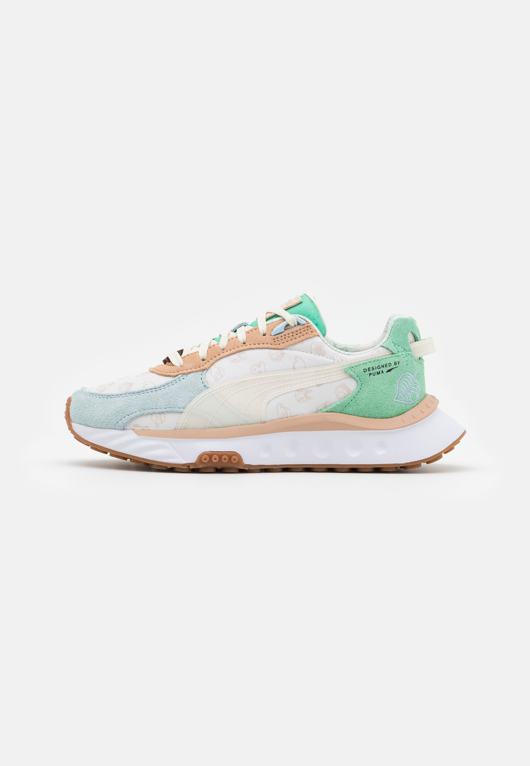 Puma WILD RIDER ANIMAL CROSSING JR - Trainers - light sky/whisper  white/light blue - Zalando.co.uk