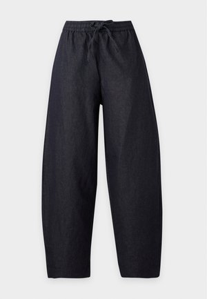 Selected, SLFLOOSE BARREL WILLOW PANT - Vaqueros boyfriend - dark navy