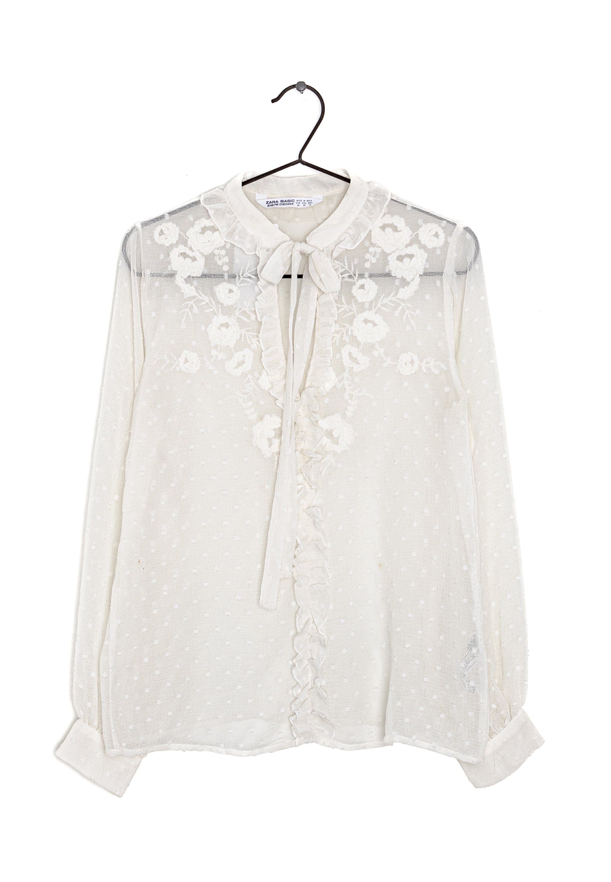 kanten blouse zara