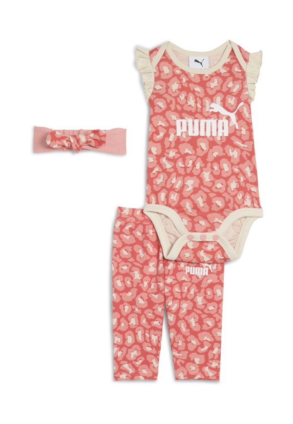 MINICATS ESSENTIALS ANIMAL NEWBORN 3-TEILIGES SET - Stoffhose - peach frost