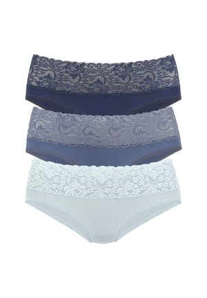 LASCANA 3 PACK - Briefs - eisblau rauchblau navy