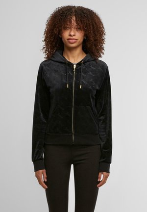 GIGI DEBOSSED ZIP - Sweatjacke - black
