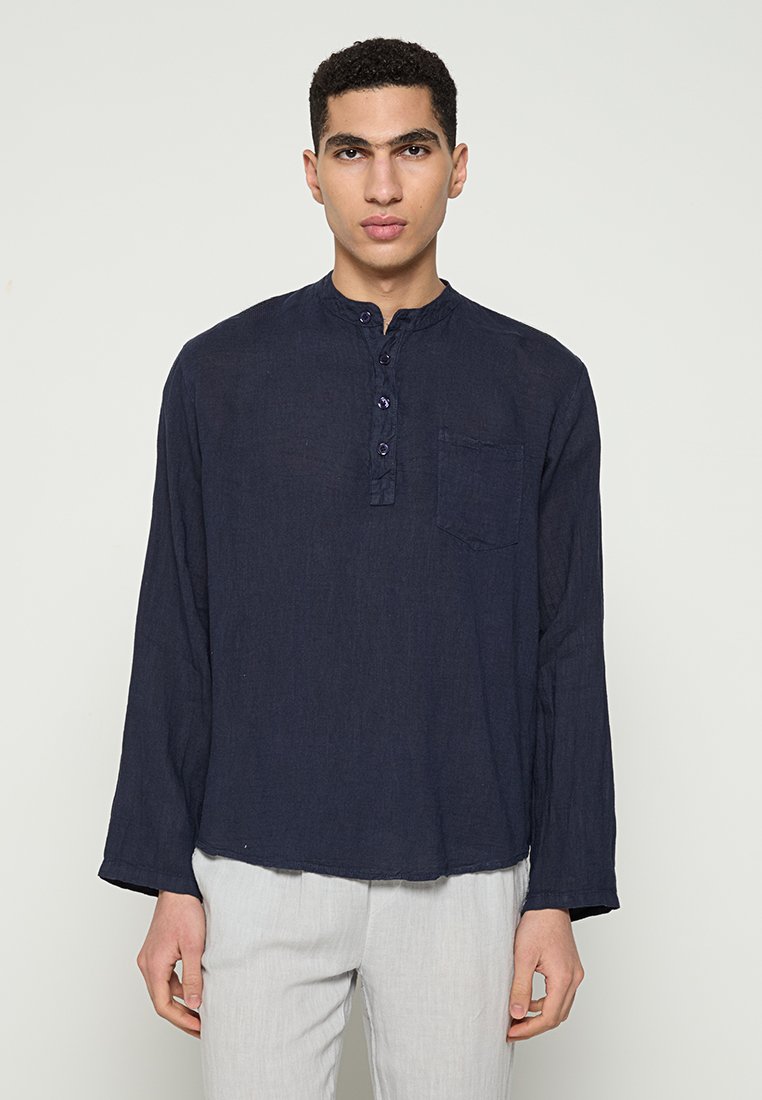 Le Monde du Lin Overhemd donkerblauw