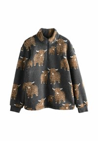 Pulover din fleece - charcoal grey