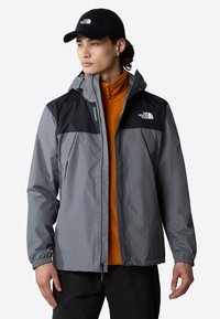 The North Face - ANTORA JACKET - Hardshell jacket - smoked pearl tnf black Thumbnail Image 1