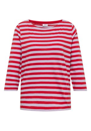 Cecil, BASIC SHIRT MIT BOAT NECK UND STREIFEN - T-shirt à manches longues - signal red